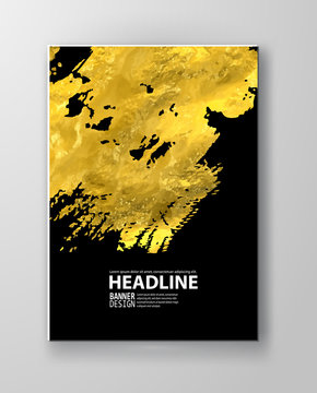 Vector Black and Gold Design Templates