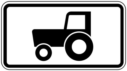 Verkehrszeichen, Sinnbild Personenkraftwagen mit Anhänger © made_by_nana