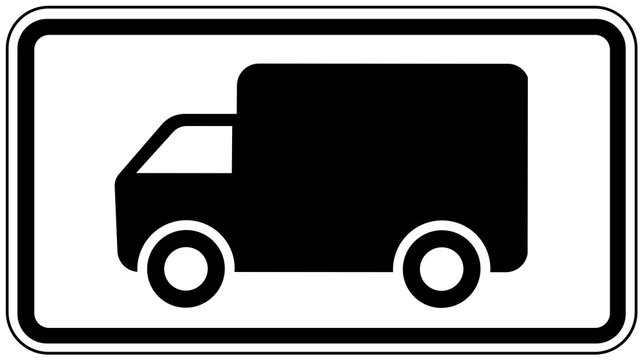 Verkehrszeichen, Sinnbild Personenkraftwagen mit Anh&auml;nger