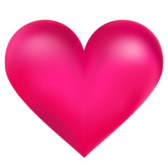 Pink heart vector illustration