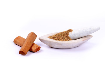 Chandan or sandalwood, sandalwood sticks, perfume, selective focus
