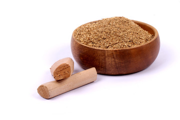 Chandan or sandalwood, sandalwood sticks, perfume, selective focus