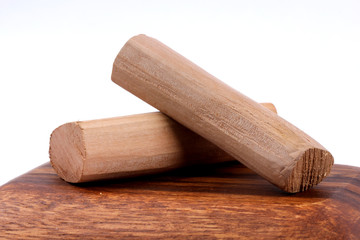 Chandan or sandalwood, sandalwood sticks, perfume, selective focus