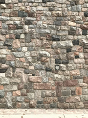 Texture of granite wall. Background and detail.