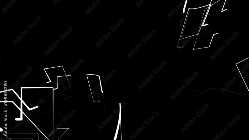 Poster abstract background with animation moving of lines for fiber optic network. magic flickering dots or