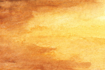 Abstract Yellow Watercolor Background