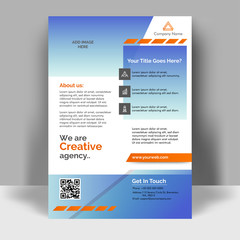 Creative flyer design. Corporate template layout presentation. Business concept.