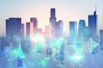 City with business interface