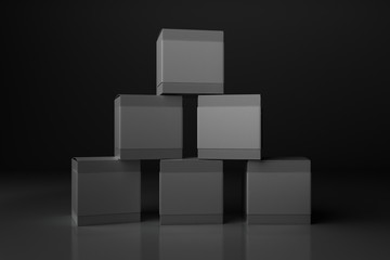 Empty grey boxes