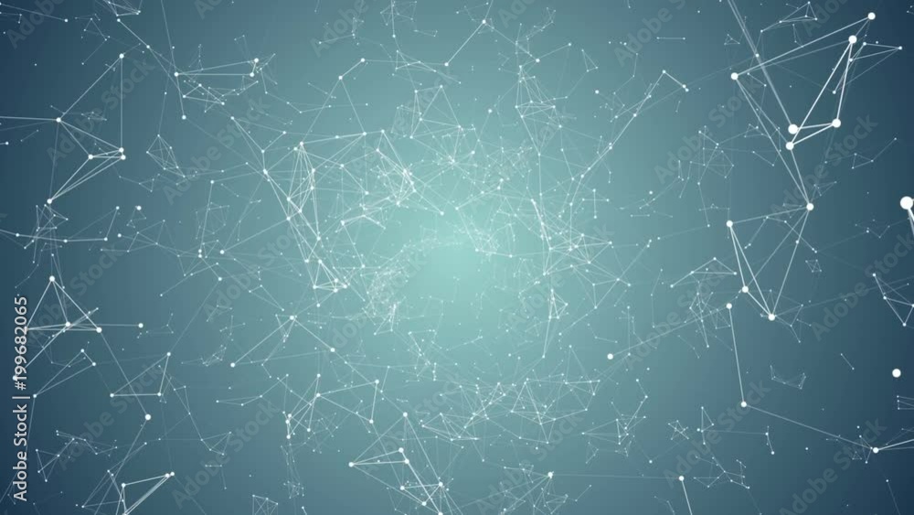 Poster pleasantly moving in space elements of graphic design. plexus cinematic business background. place f