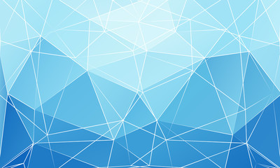 blue abstract triangular background