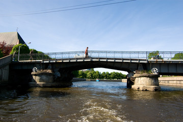 View of the Honey bridge, Kaliningrad, Russian Federation