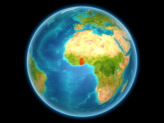 Ghana on planet Earth