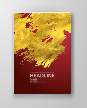Vector Red and Gold Design Templates