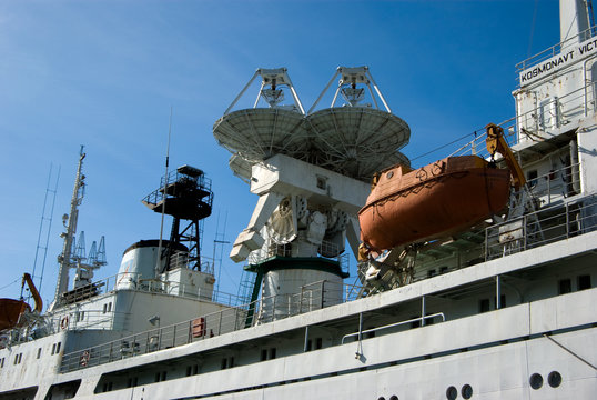 The ship measuring complex "Cosmonaut Viktor Patsaev" in the Museum of the world ocean, Kaliningrad, Russian Federation