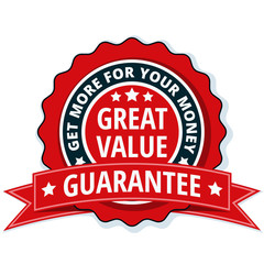 Obraz premium Great Value label illustration