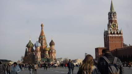 Naklejka na ściany i meble Easter Day in Moscow Russia