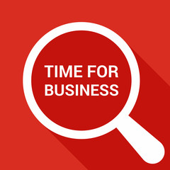 3864944 Business Concept: Magnifying Optical Glass With Words Time For Business
