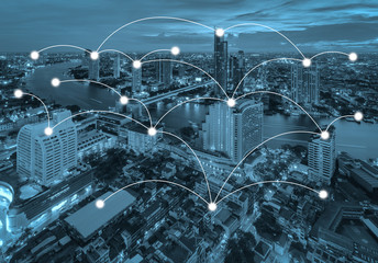 network and connection concept