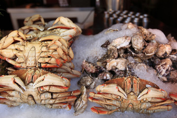 Crabs in the market 