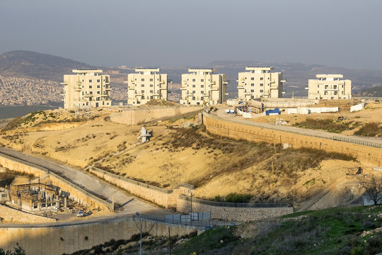 view of the new district in the city of Nazareth Illit, Israel