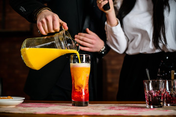 Master Class in preparing in beer cocktail