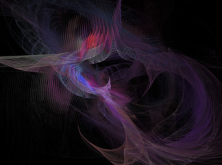 abstract background composed of fractal shapes and colors on intense color, design for posters background of web page or advertising