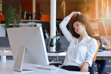 Designer working on new project in modern office