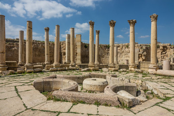Jerash historic ruins overview near Amman
