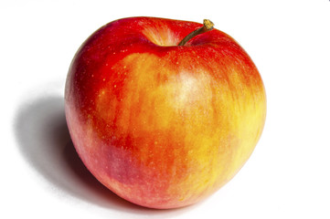 red Apple on white background