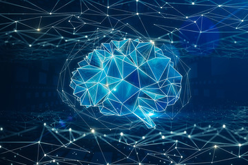 Artificial intelligence and mind concept