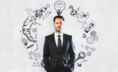 Startup and leadership concept