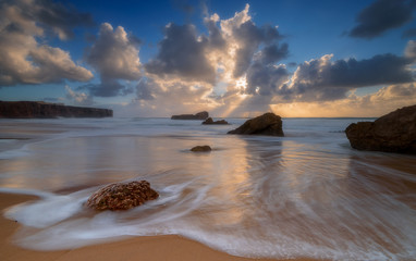 Sunset on the beach