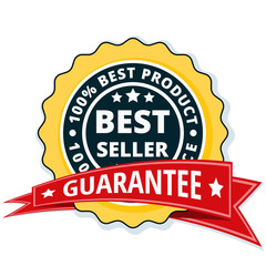 Best Seller label illustration