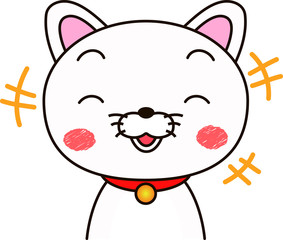 White dog expression laugh