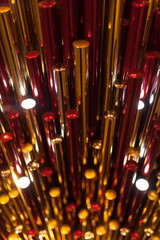 gold red metall plastic background