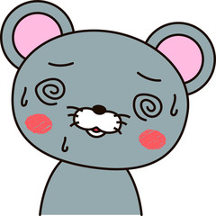 Mouse expression Be impatient