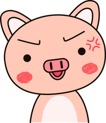 Pig expression Get angry