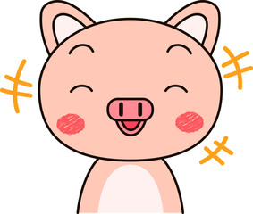 Pig expression laugh