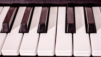 Background of a piano keyboard