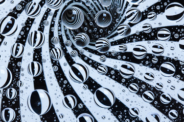 The abstract background with drops