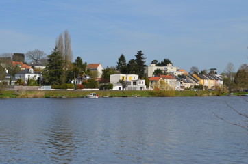 Obraz premium Paysage des bords de L'Erdre nantaises