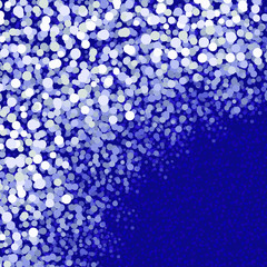 Background with circles of different size and depth. It looks like a winter backdrop with snow and snowstorm, or water with bubbles.