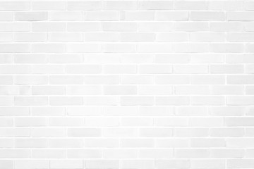 Brick wall texture pattern background in natural light white grey