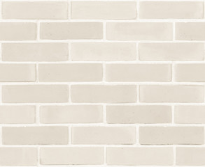 Obraz premium Seamless design vintage style beige cream tone brick wall detailed pattern textured background