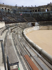 Teatro romano de Nimes,ciudad de la regi&oacute;n de Occitania del sur de Francia con importantes restos romanos