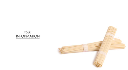 Wheat noodles wok pattern