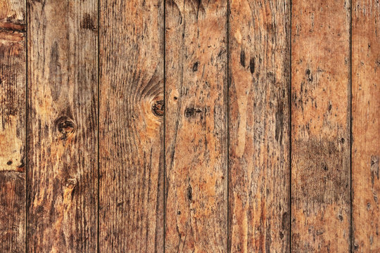 Old Weathered Rotten Cracked Knotted Pinewood Planks Texture Detail