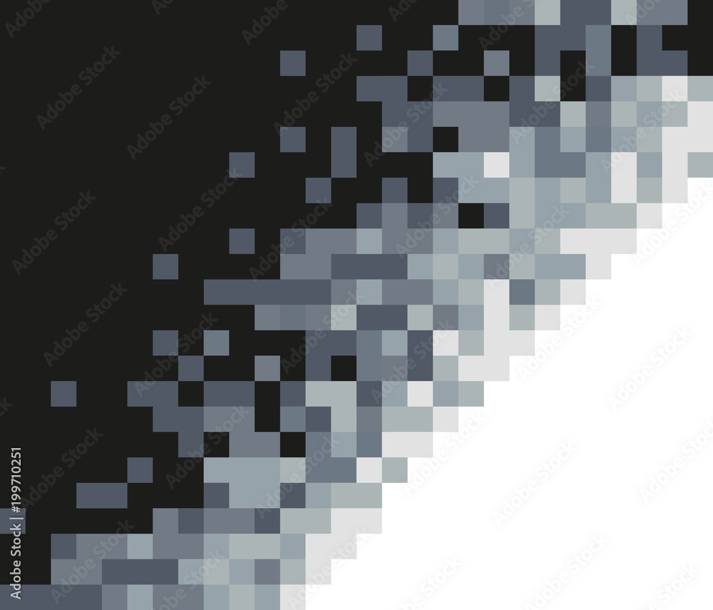 Aufkleber greyscale mosaic background. abstract vector pattern