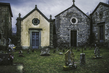 Small cemetery in Europe